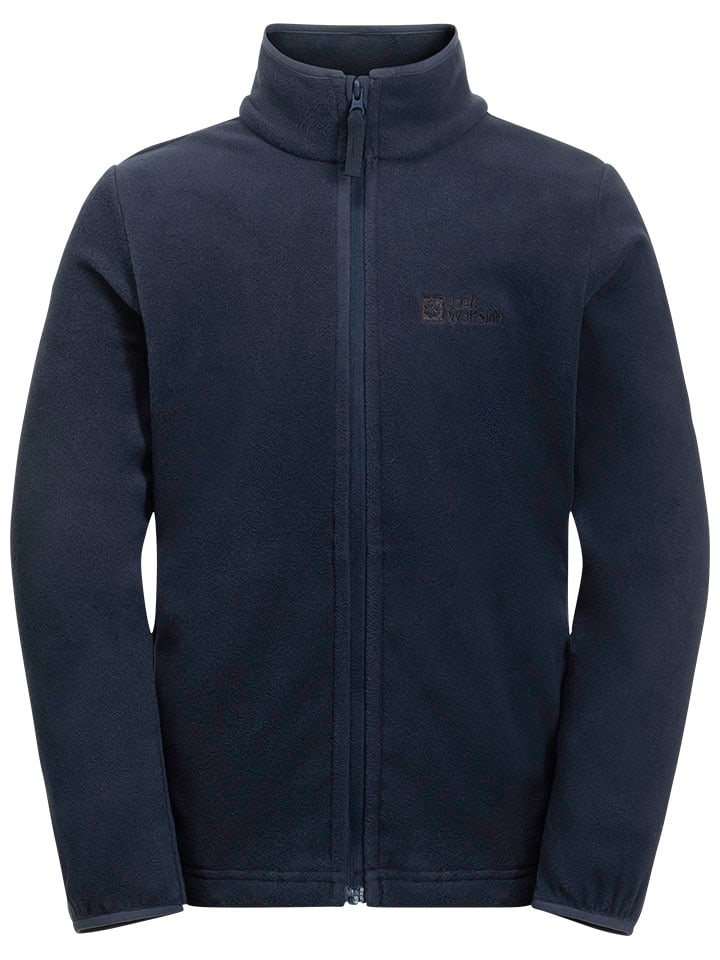 Jack Wolfskin Fleece vest Taunus donkerblauw goedkoop kopen limango