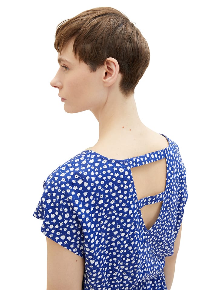 Tom Tailor Jurk blauw wit goedkoop kopen limango