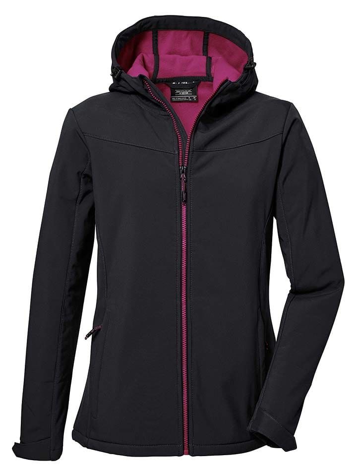 Softshelljacke in Schwarz