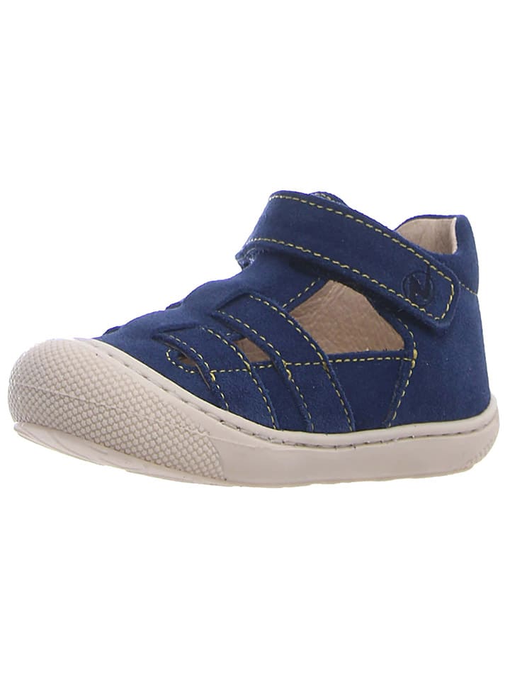 Leren enkelsandalen "Bede" donkerblauw