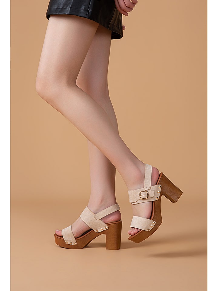 Foreverfolie Haksandalen beige goedkoop kopen limango