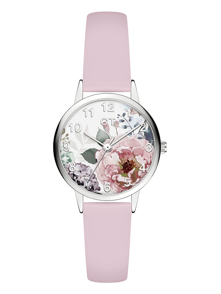 Quarzuhr in Rosa/ Silber/ Bunt