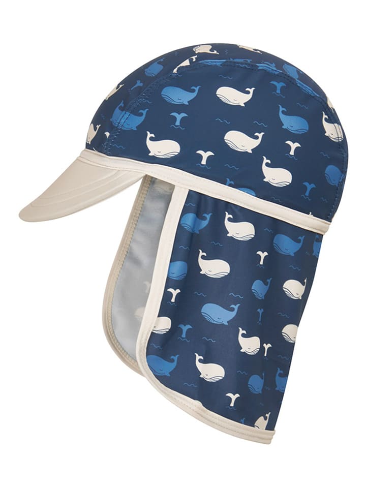 Czapka "Whale" w kolorze granatowym z osłoną karku