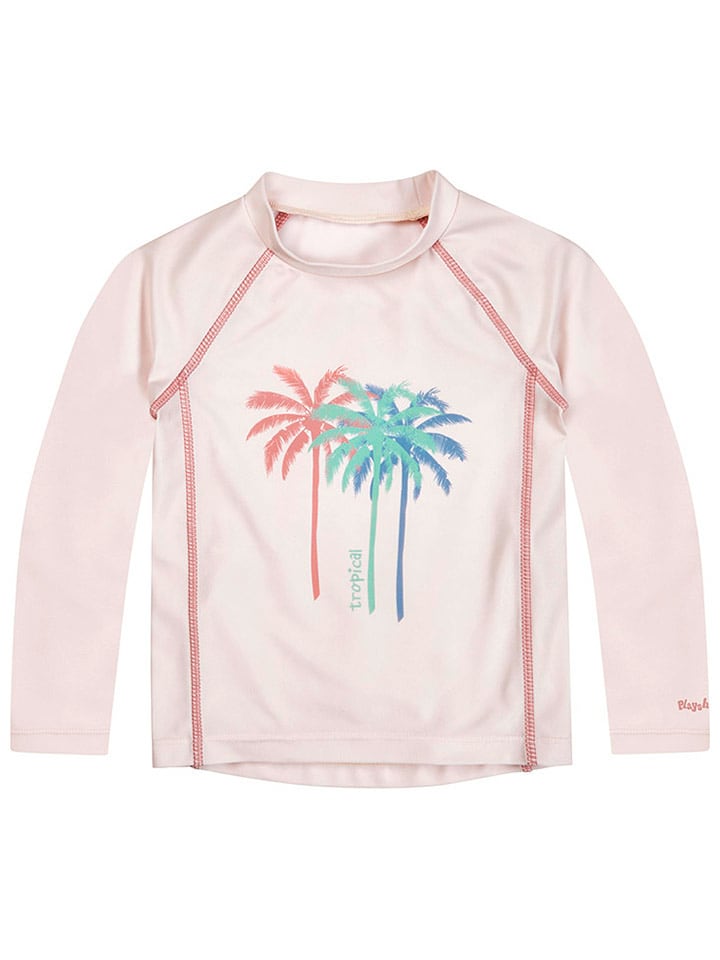Koszulka kąpielowa "Palms" w kolorze jasnoróżowym