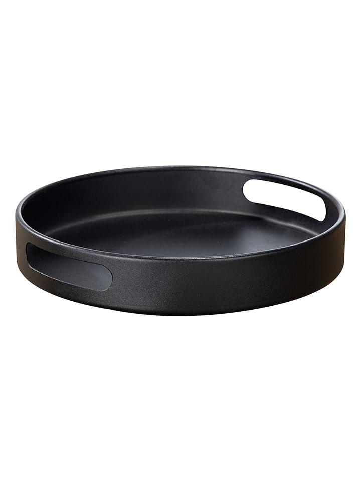 Drehtablett "Susie" in Schwarz - (H)6 x Ø 26 cm