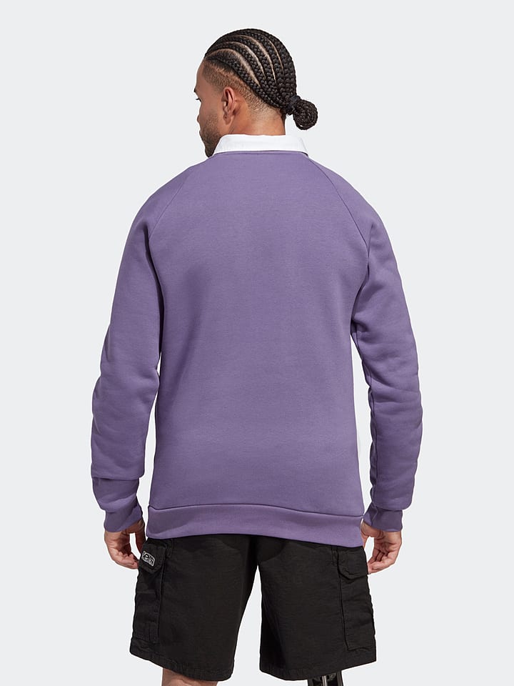 Adidas purple crew neck best sale