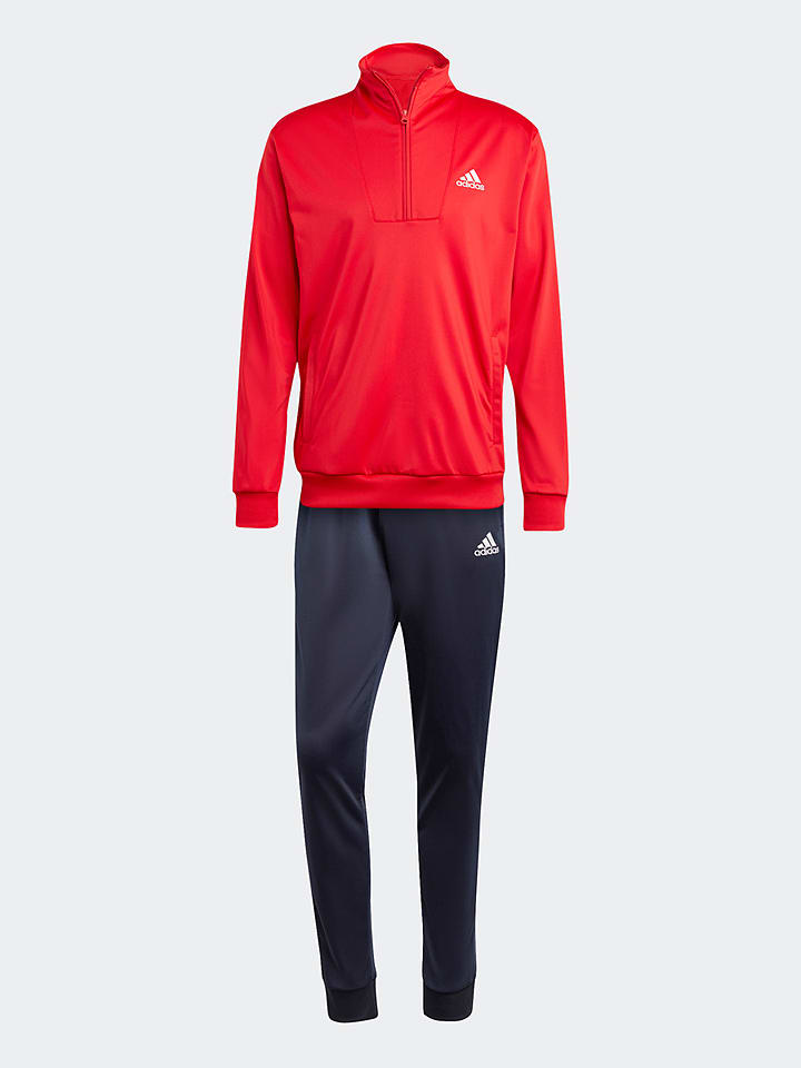 All red adidas outfit store