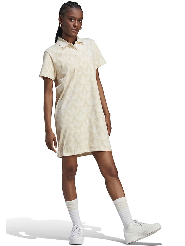 adidas Polokleid in Creme Beige gunstig kaufen limango