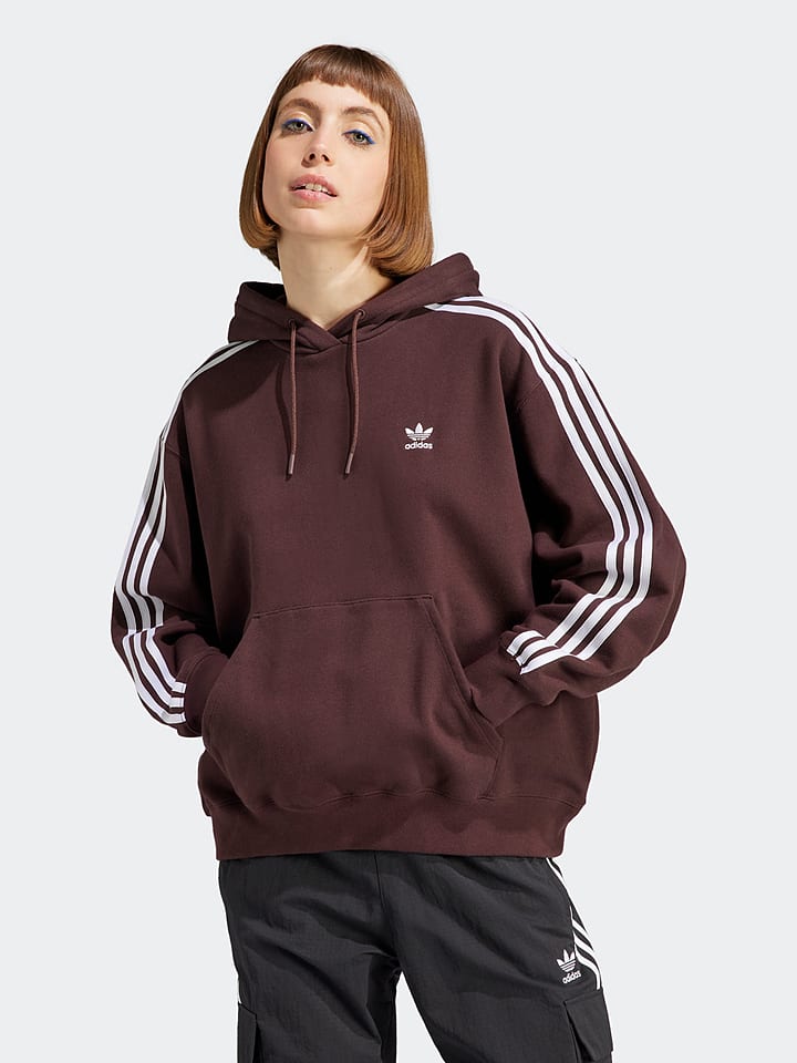 Adidas hoodie bruin sale
