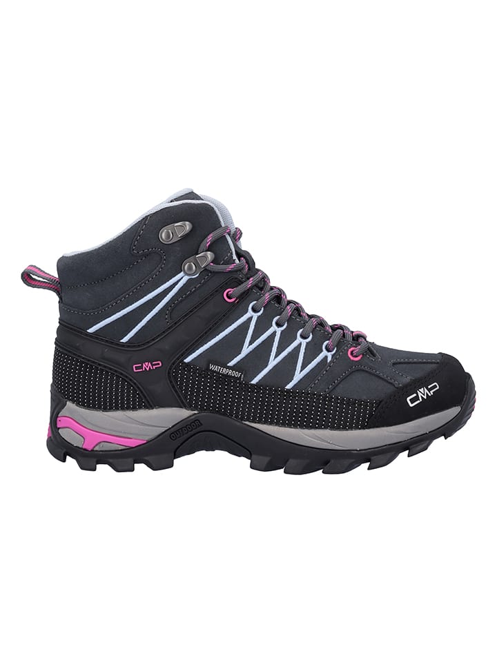 Leder-Trekkingboots "Rigel" in Dunkelblau
