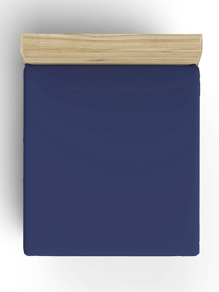 Renforcé hoeslaken blauw