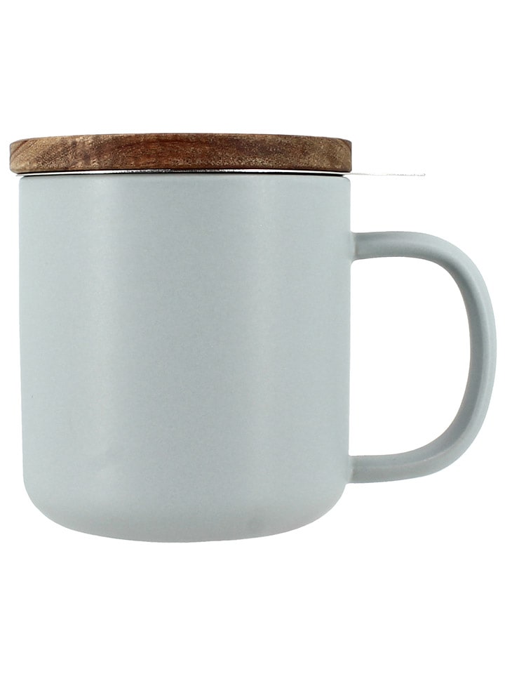 Kubek "Juliet" w kolorze jasnoszarym do herbaty - 300 ml