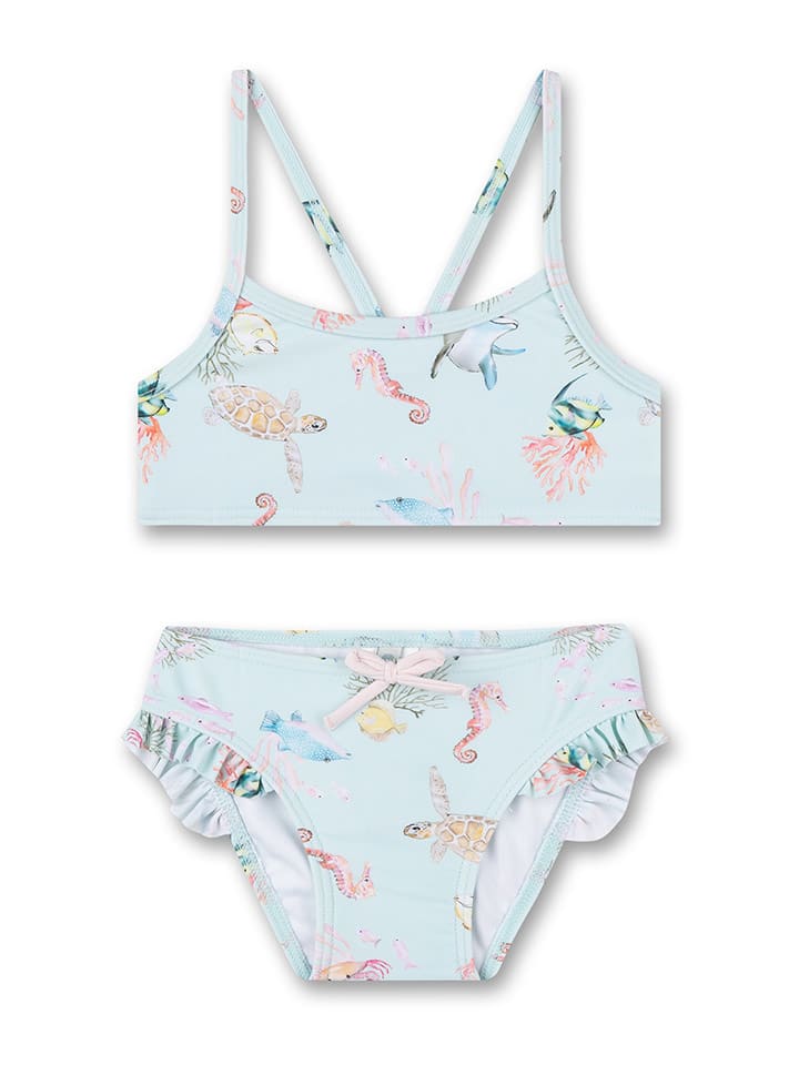 Bikini in Hellblau/ Bunt