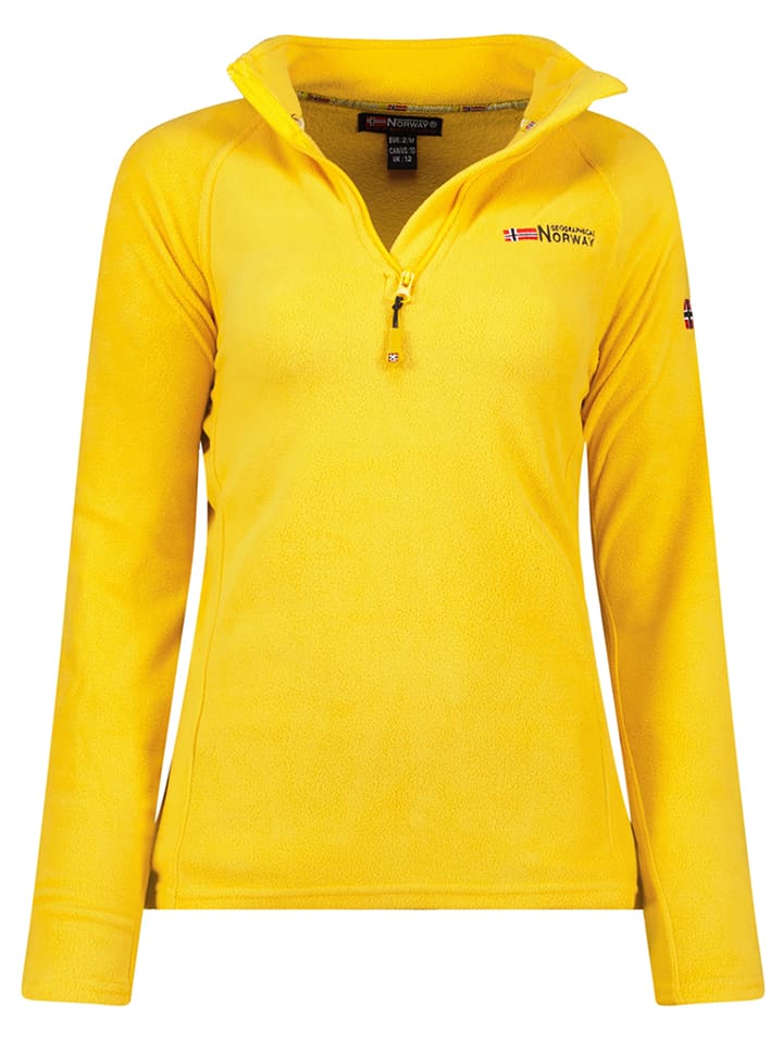 Fleece trui geel
