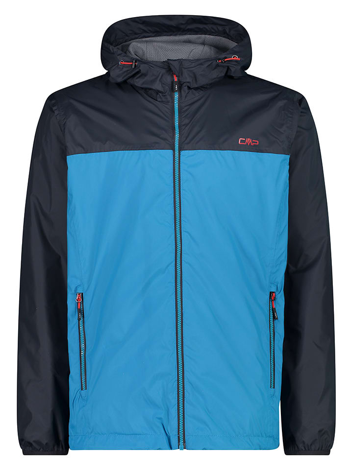 Regenjacke in Blau/ Dunkelblau