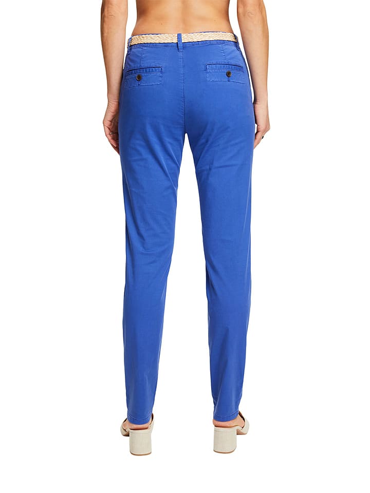 Esprit chino hose blau clearance
