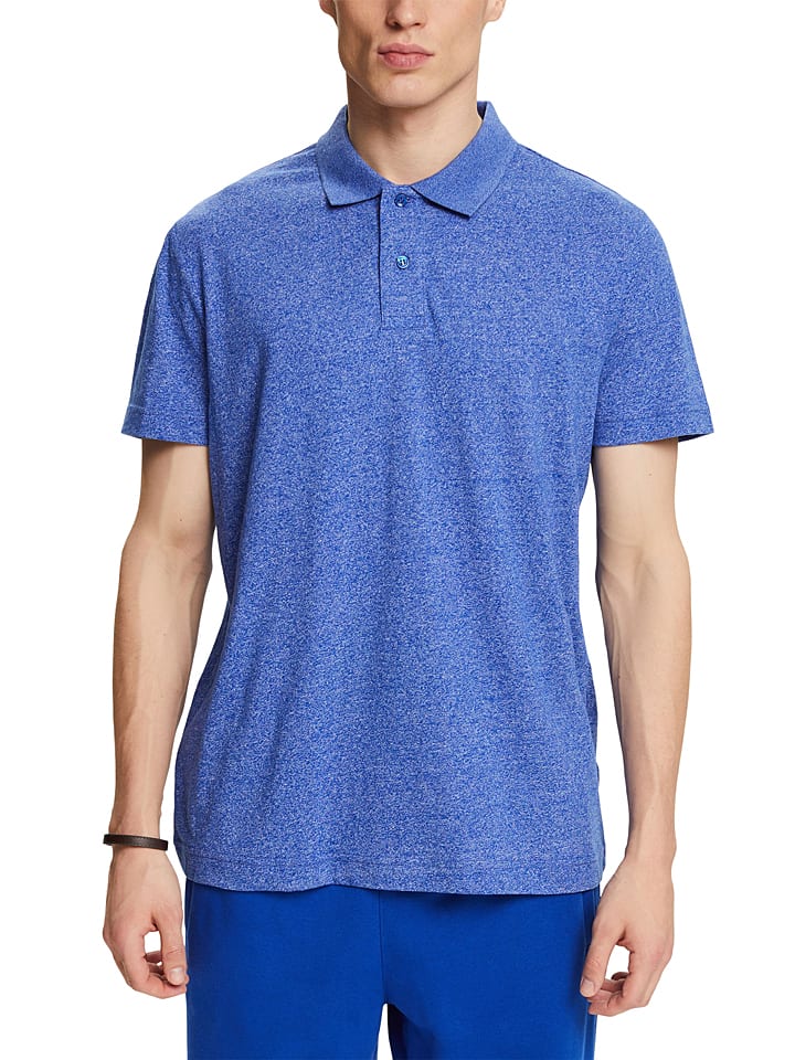 ESPRIT Poloshirt blauw goedkoop kopen limango