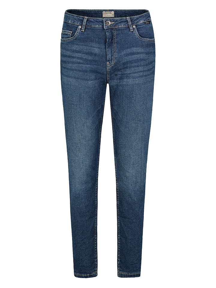 Dżinsy - Slim fit - w kolorze granatowym