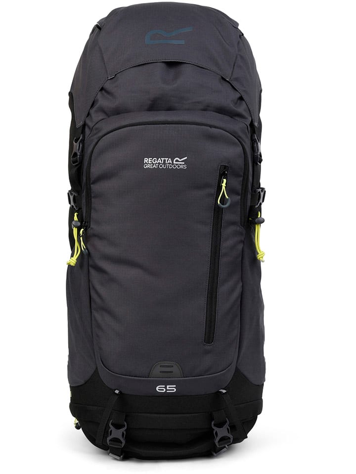 Plecak turystyczny "Highton V2" w kolorze antracytowym - 65 l