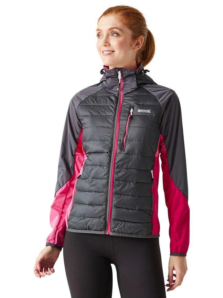 Hybridjacke "Andreson Pro" in Anthrazit/ Pink
