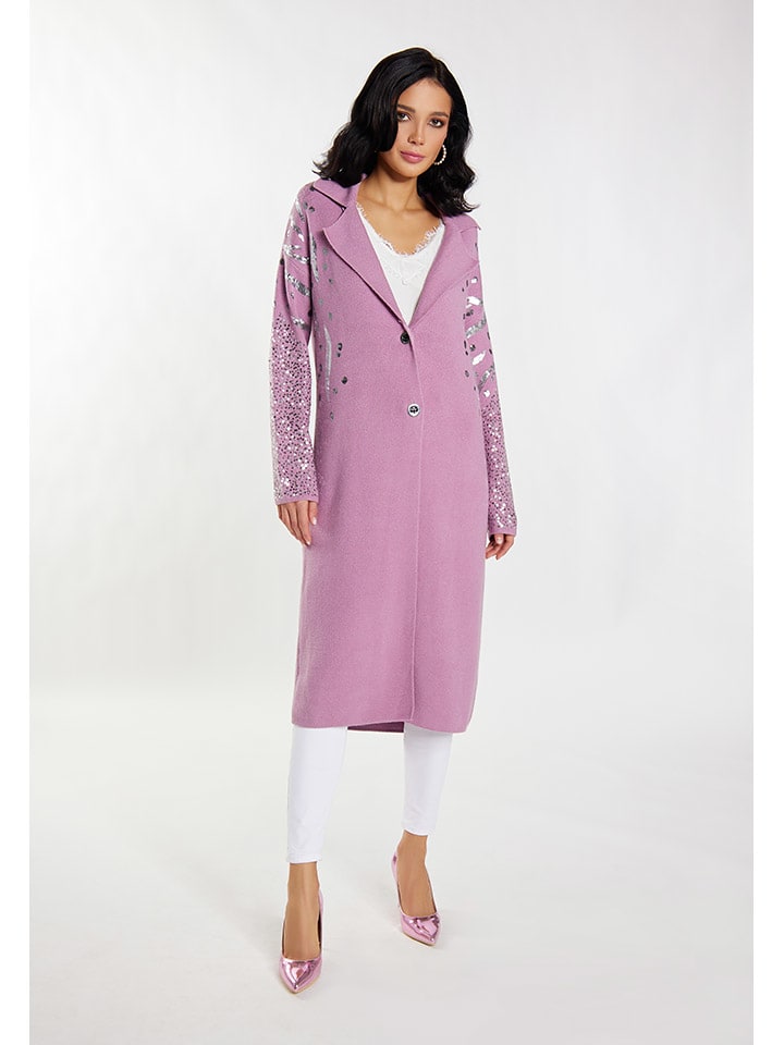 Longcardigan in Mauve