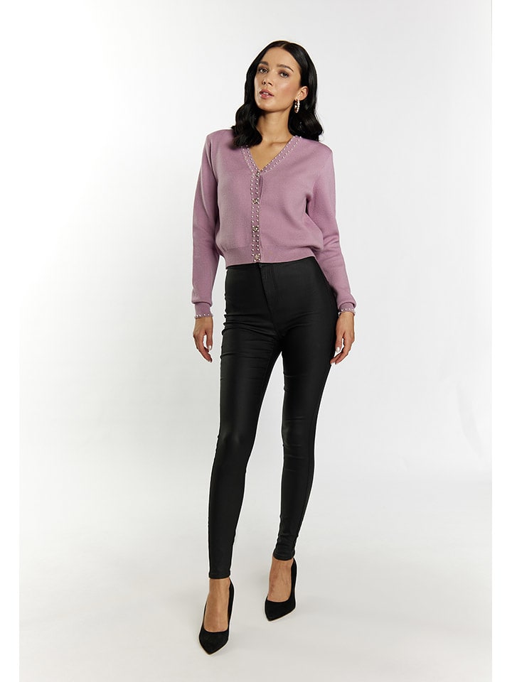 Cardigan in Mauve