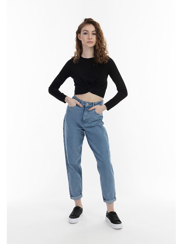 Bluse in Schwarz