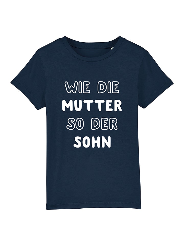 Koszulka "Wie die Mutter" w kolorze granatowym