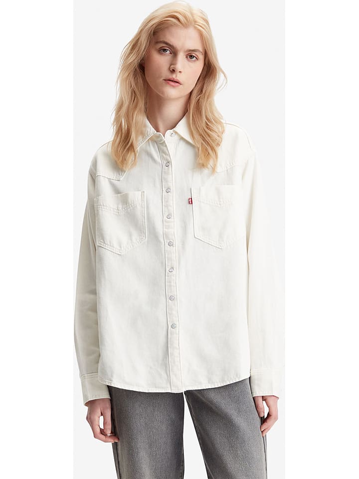 Weißes jeanshemd clearance