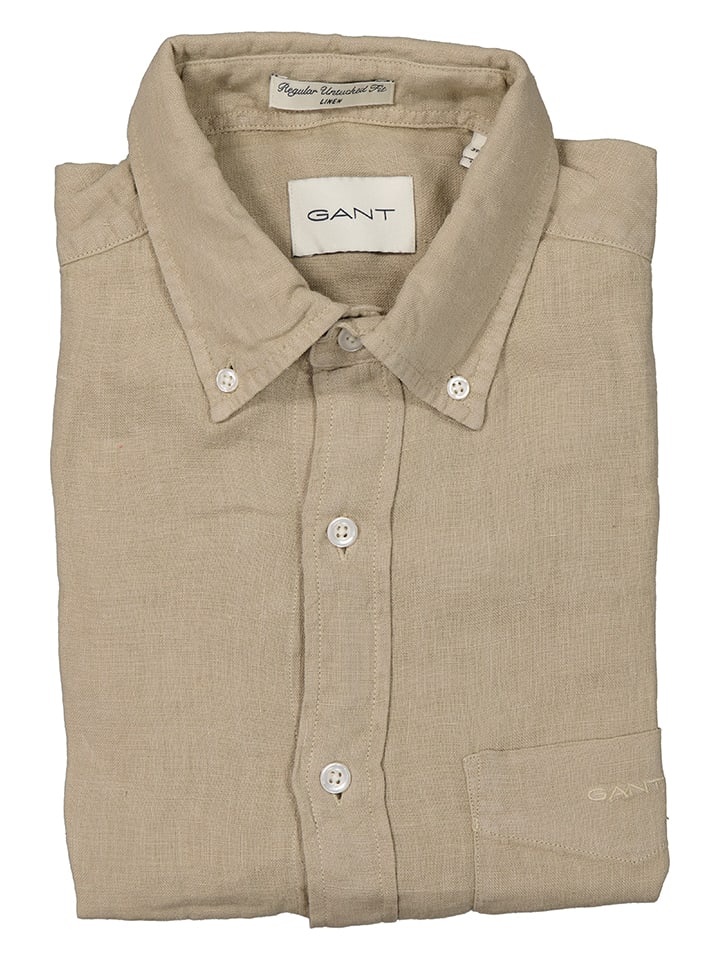 Gant Blouse regular fit beige goedkoop kopen limango