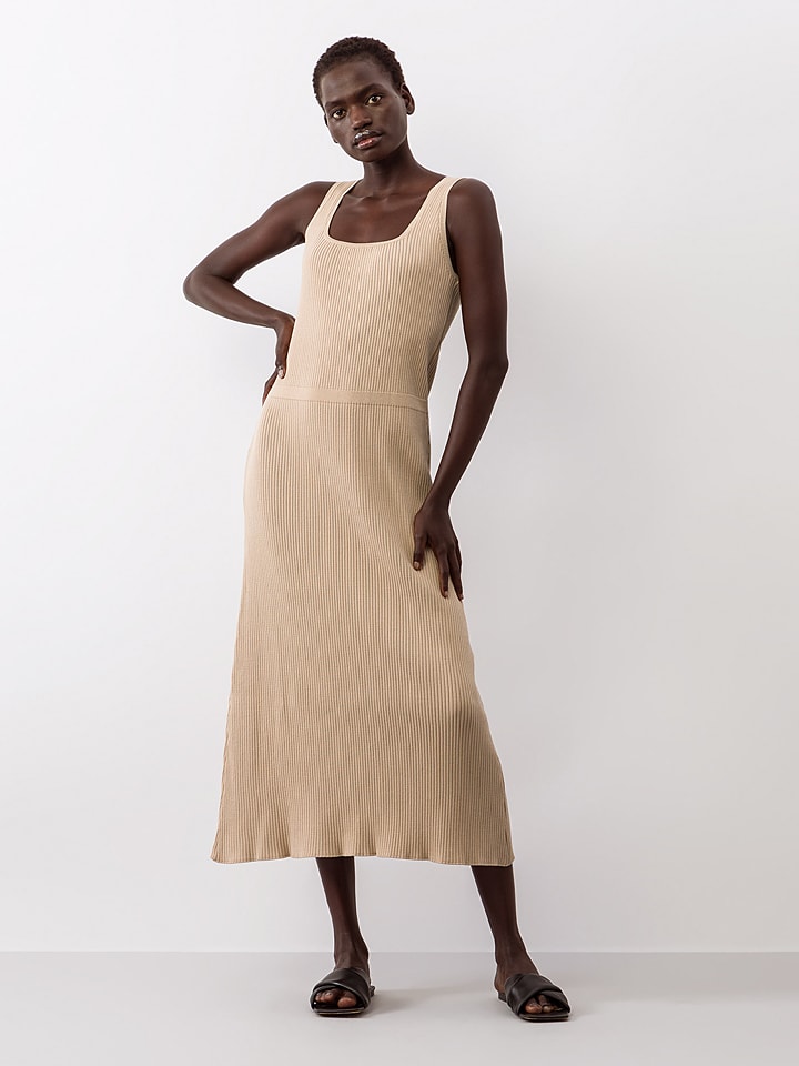 IVY OAK Gebreide jurk Kata beige goedkoop kopen limango