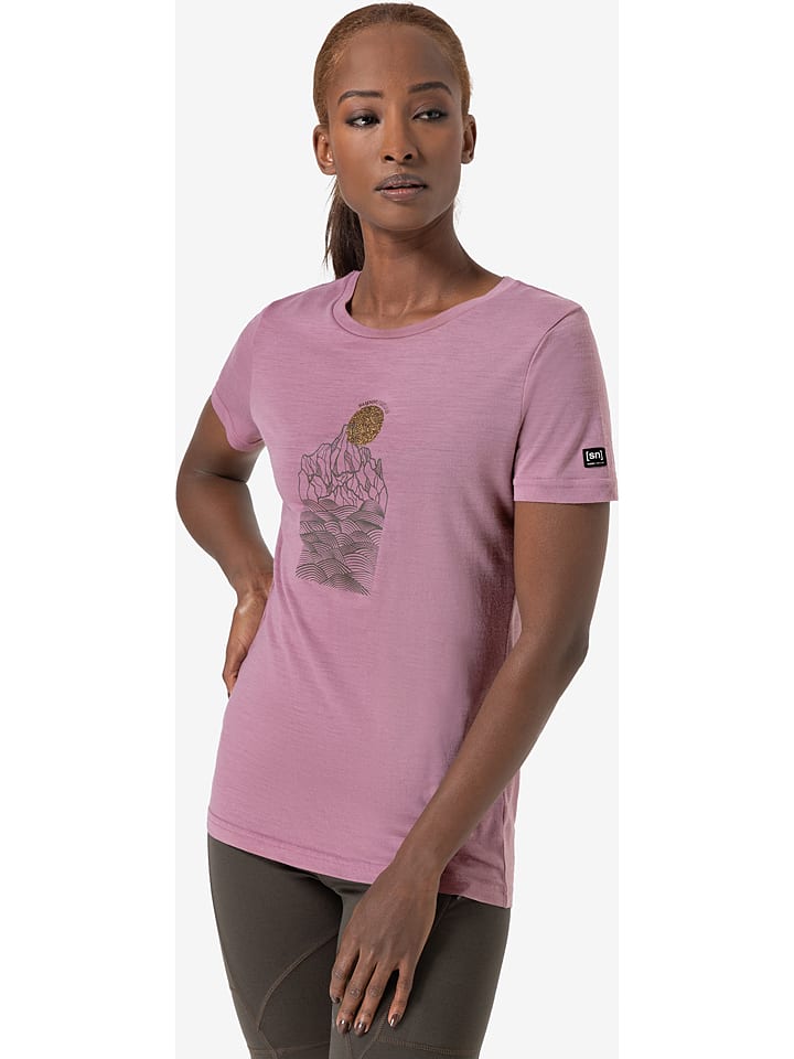 super.natural Shirt Preikestolen Cliffs lichtroze goedkoop kopen limango