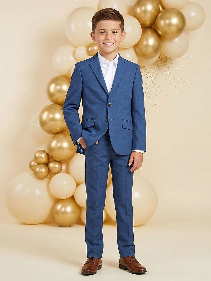 Garnitur - Slim fit - w kolorze niebieskim