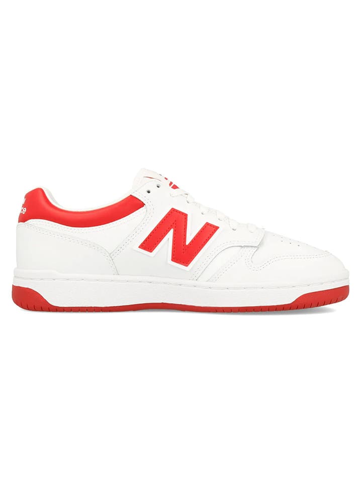 New Balance Leren sneakers 480 wit rood goedkoop kopen limango