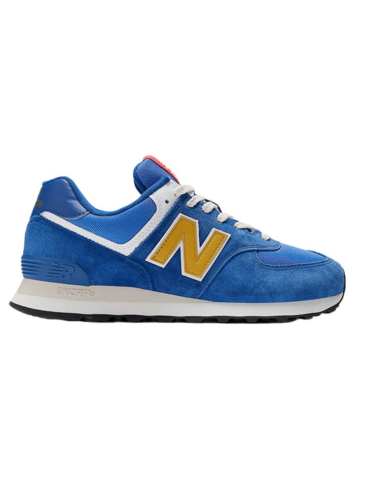 New Balance Leder Sneakers U574 in Blau Gelb gunstig kaufen limango