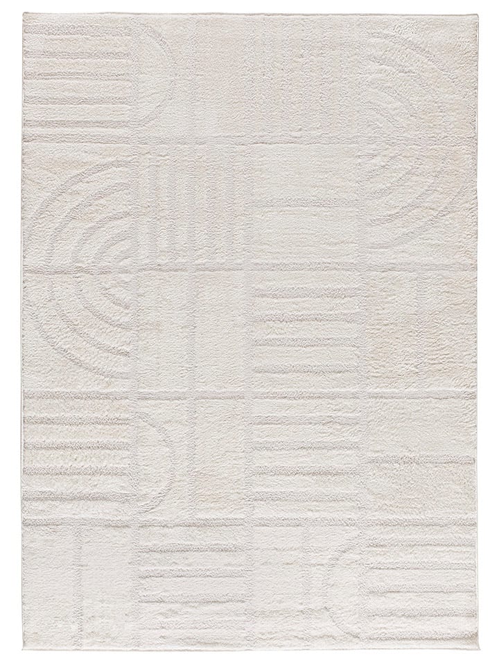 Kurzflor-Teppich "Blanche" in Weiß