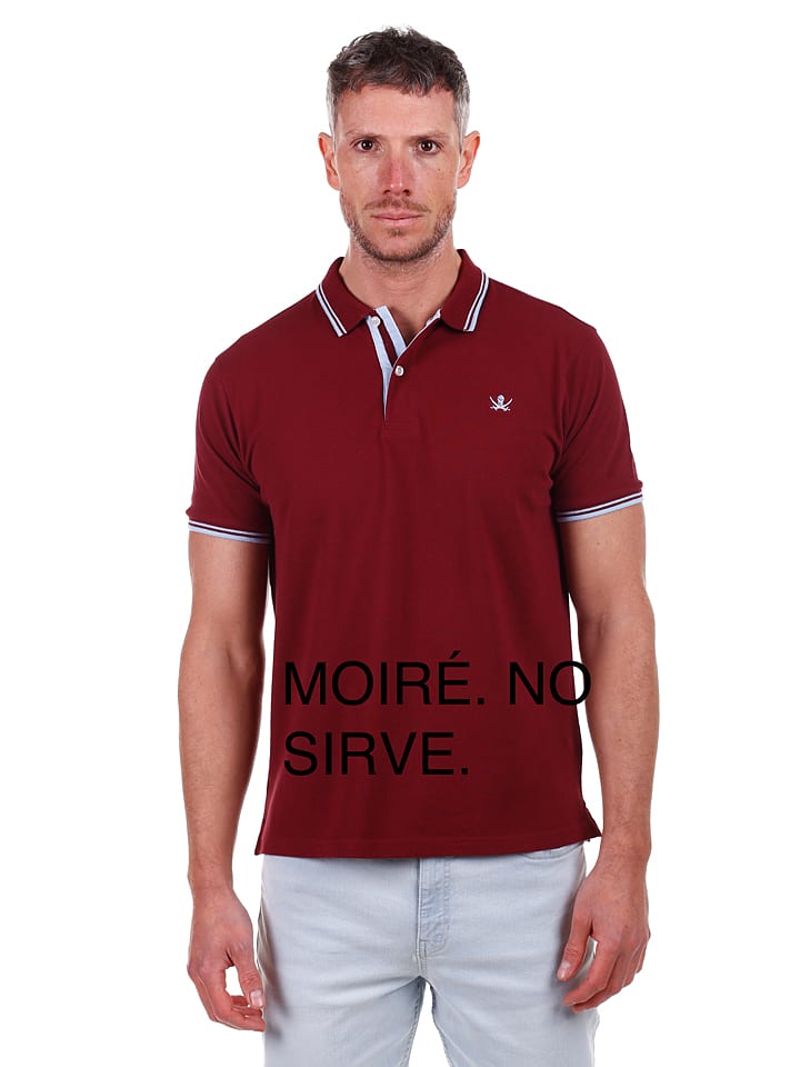Koszulka polo w kolorze bordowym