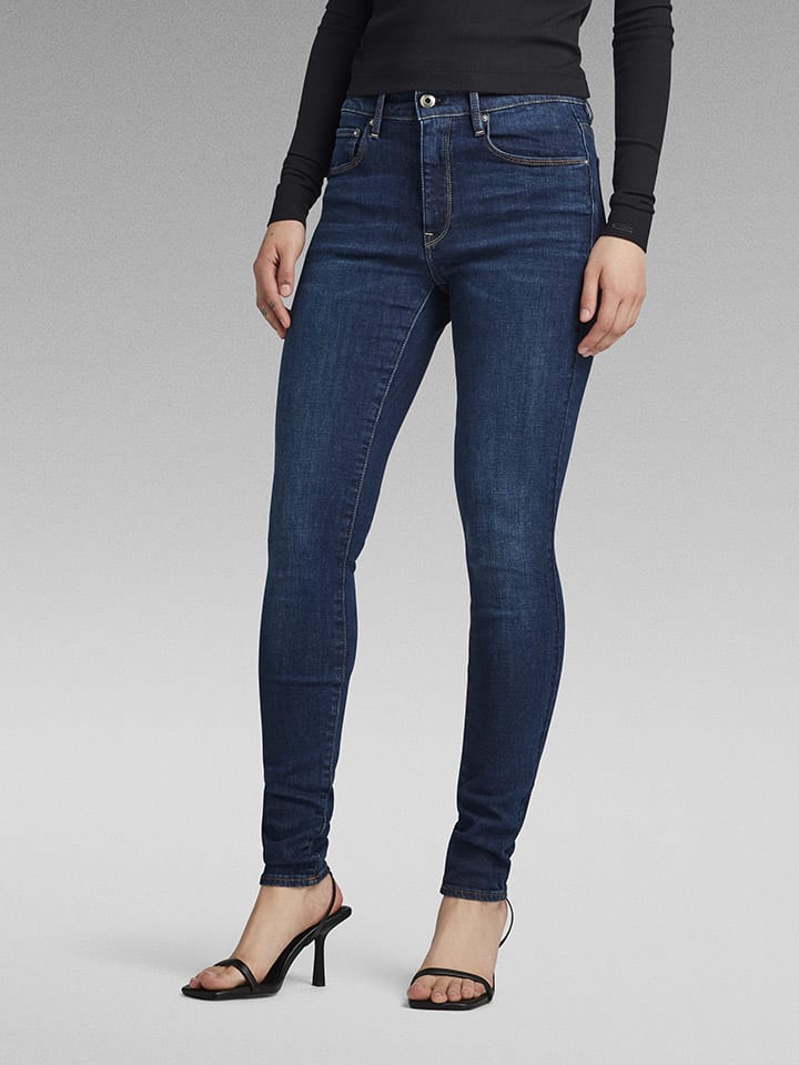 Spijkerbroek - skinny fit - donkerblauw