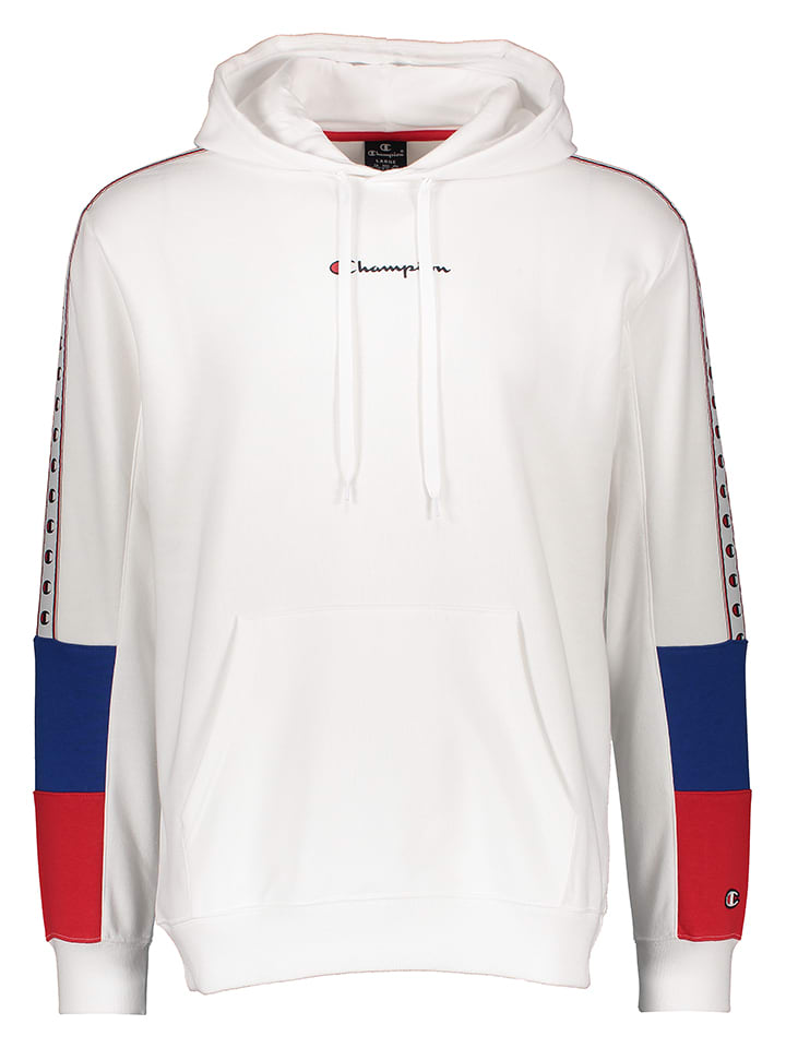 White hooded champion sweatshirt clearance