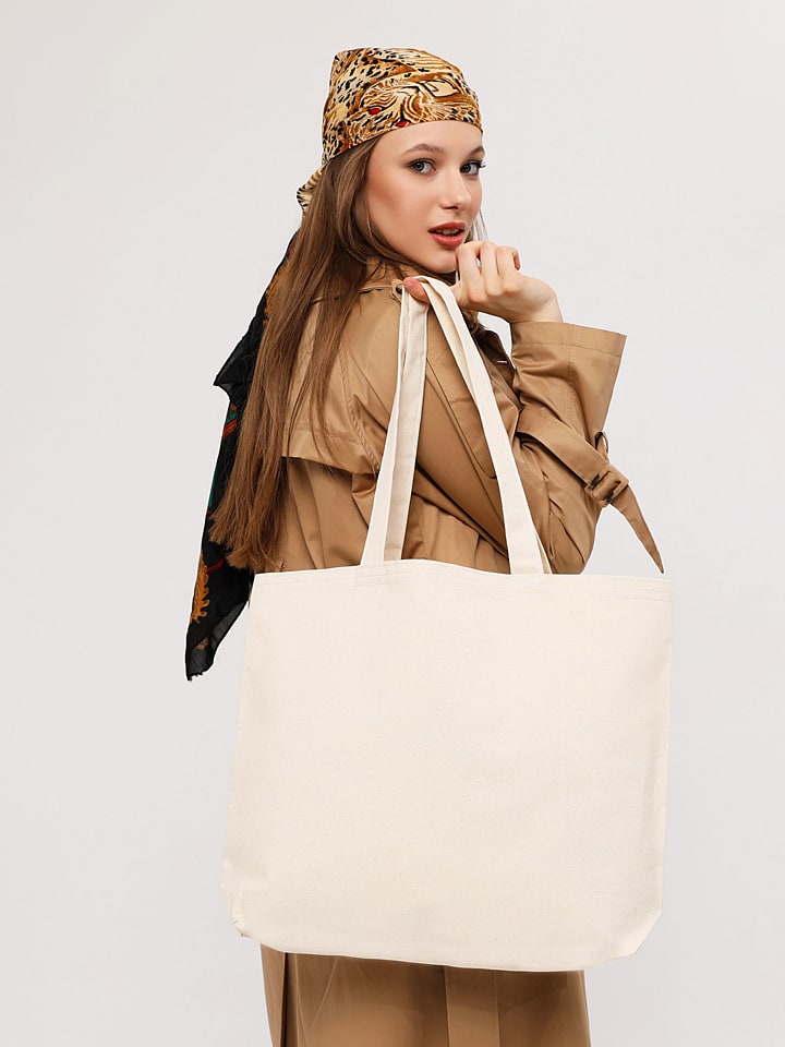 Shopper in Creme - (B)47 x (H)36 x (T)8 cm