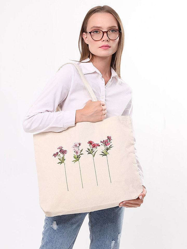 Shopper in Creme - (B)47 x (H)36 x (T)8 cm