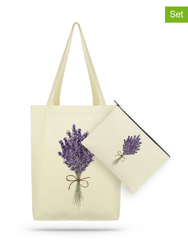 2-delige set: schoudertas en cosmeticatas