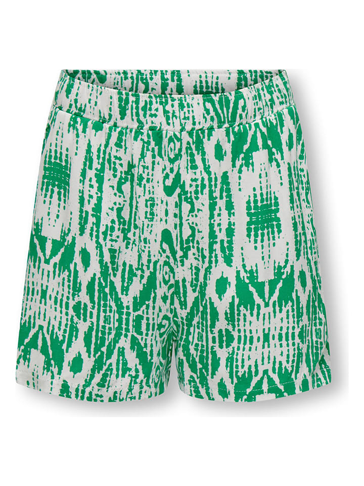 Shorts "Nova" in Grün/ Creme