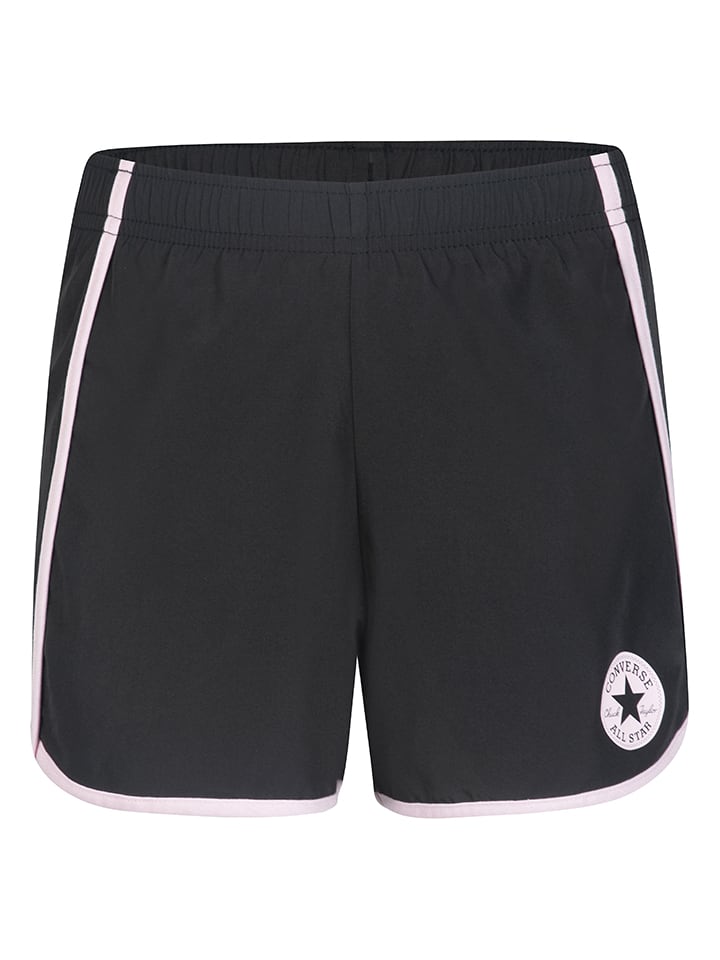 Black converse and shorts discount