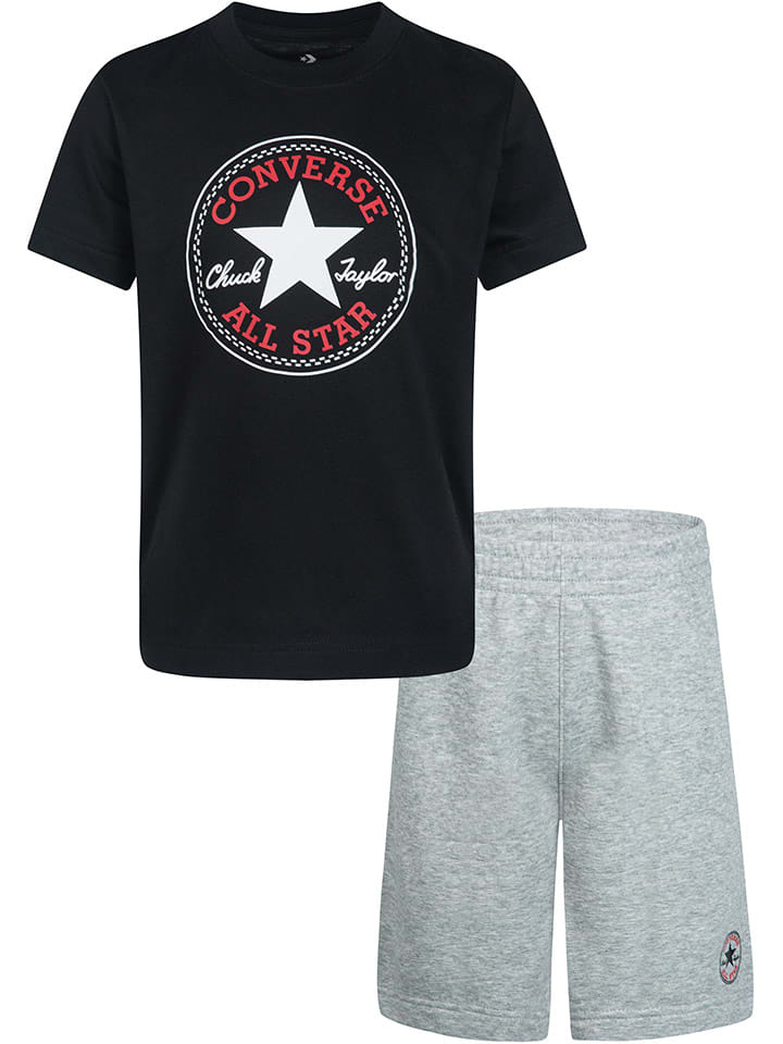 Converse 2tlg. Outfit in Schwarz Grau gunstig kaufen limango