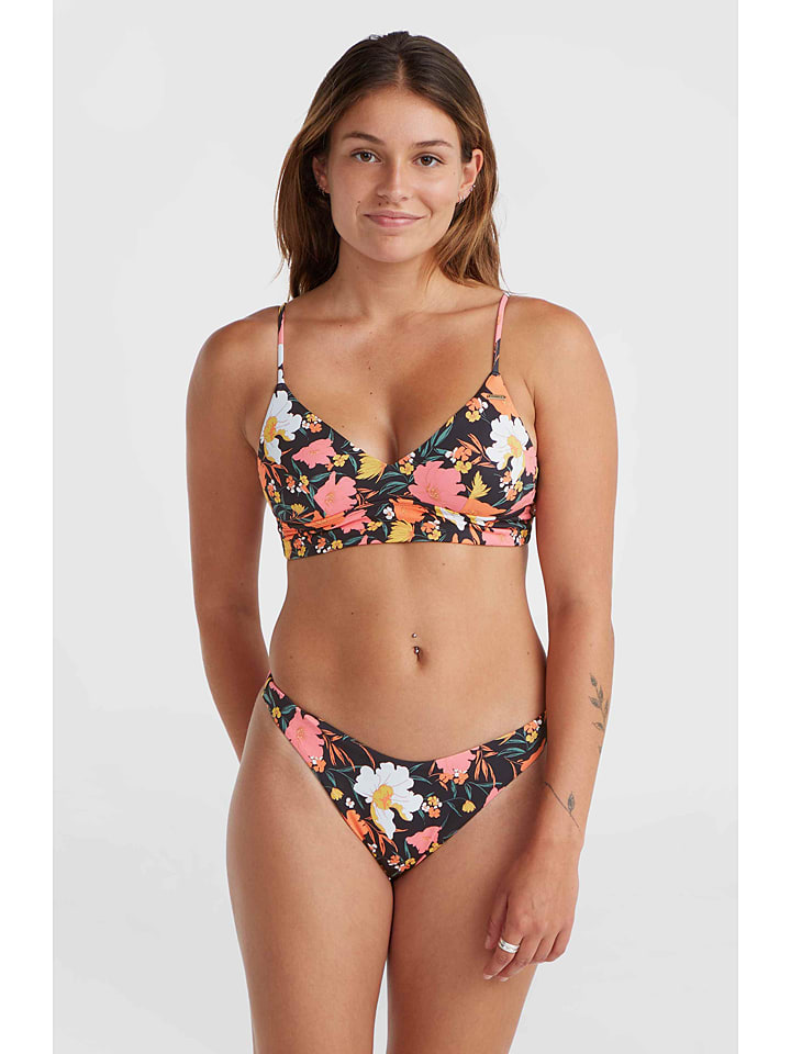 Bikini "Wave Skye" in Schwarz/ Pink/ Orange
