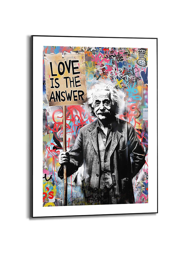 Druk artystyczny "Theory" w ramce - 50 x 70 cm