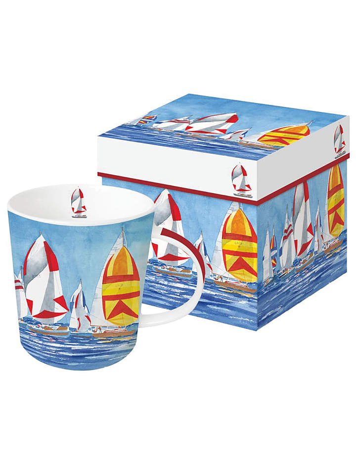 Jumbotasse "Regatta" in Blau - 500 ml