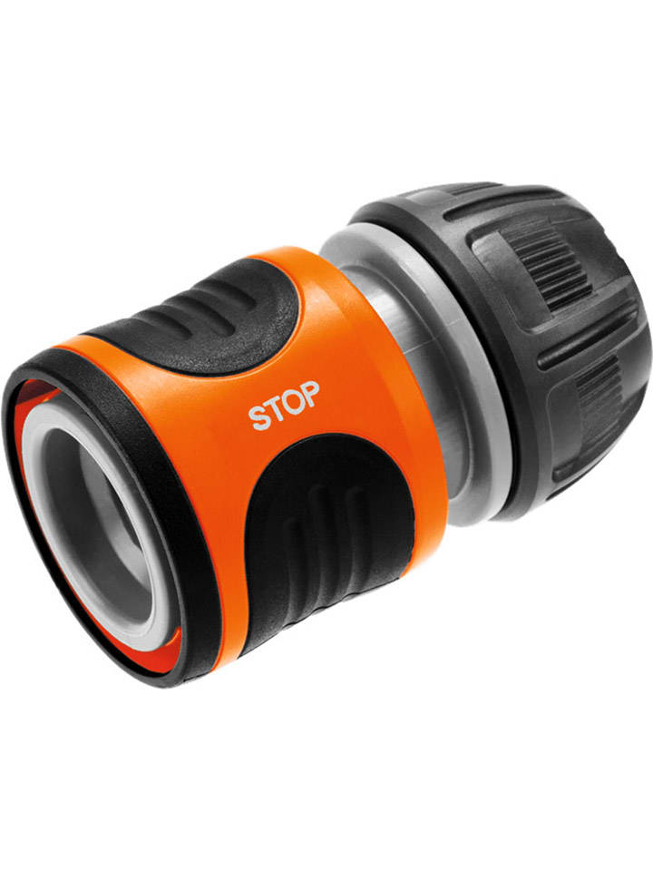 Wasserstop in Schwarz/ Orange - 13 mm (1/2") - 15 mm (5/8")
