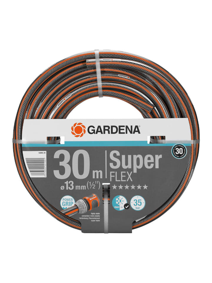 Gartenschlauch "Premium SuperFLEX" in Schwarz/ Orange